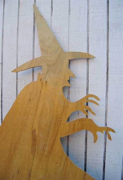 Making a Statement with a Large Wood Witch Cutout
